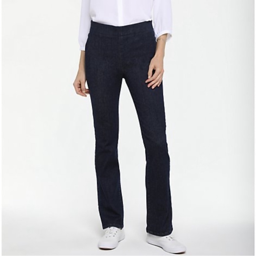 NYDJ Kenzie Pull on Slim Bootcut Stretch Jeans Size M